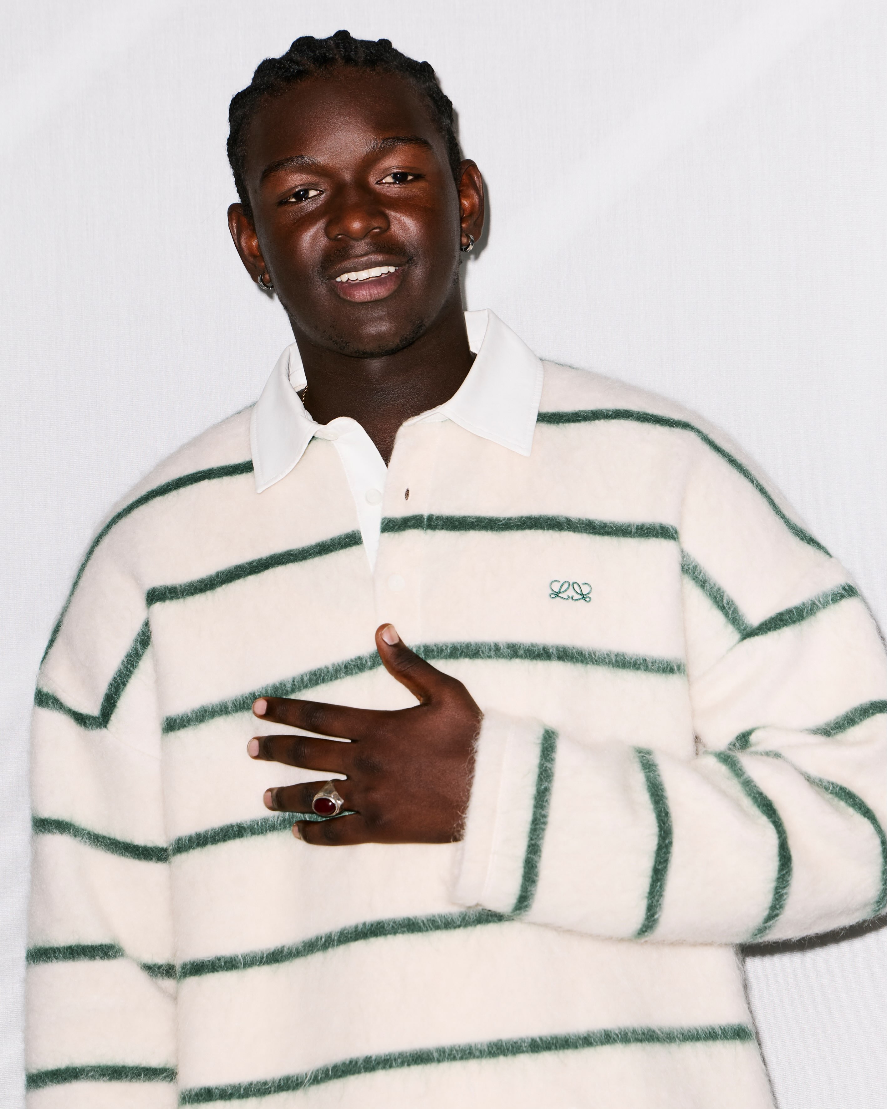 Seydou Sarr at the Loewe Spring Summer 2027 show