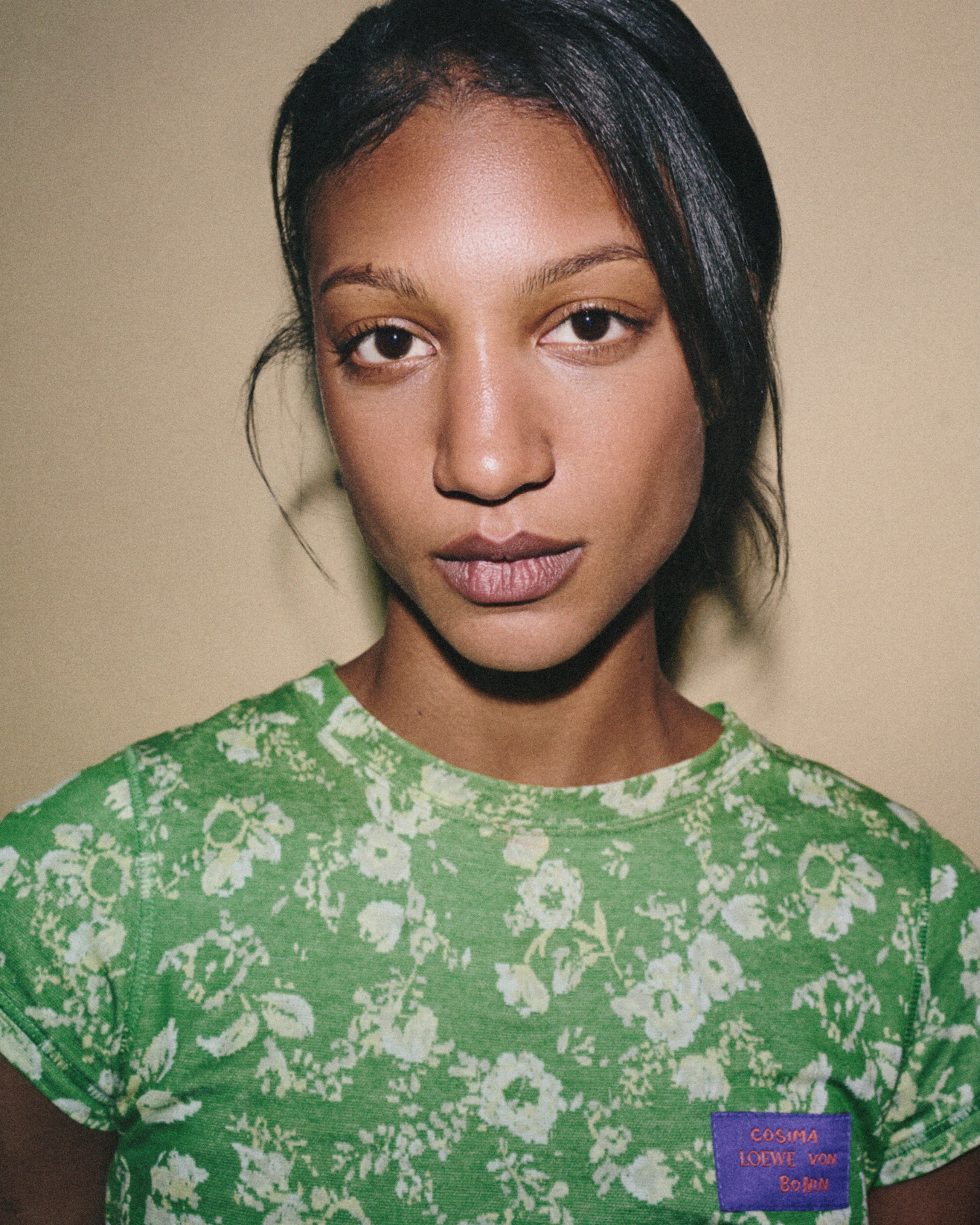 Laïka Blanc Francard photographed at the Loewe Spring Summer 2027 runway event