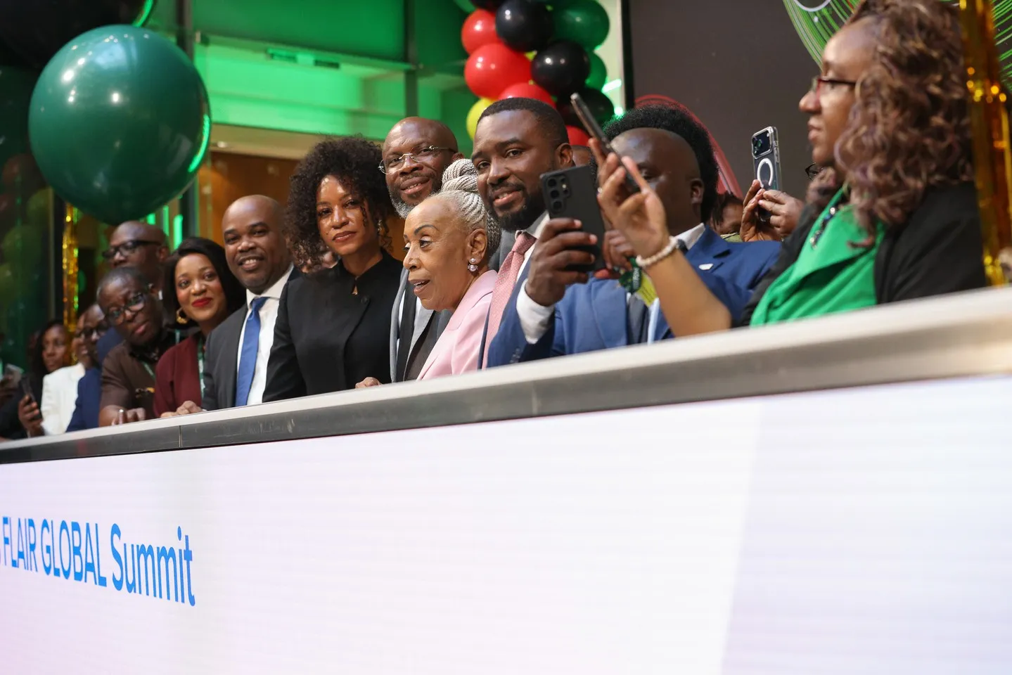 Attendees networking at the second edition of FLAIR at the London Stock Exchange