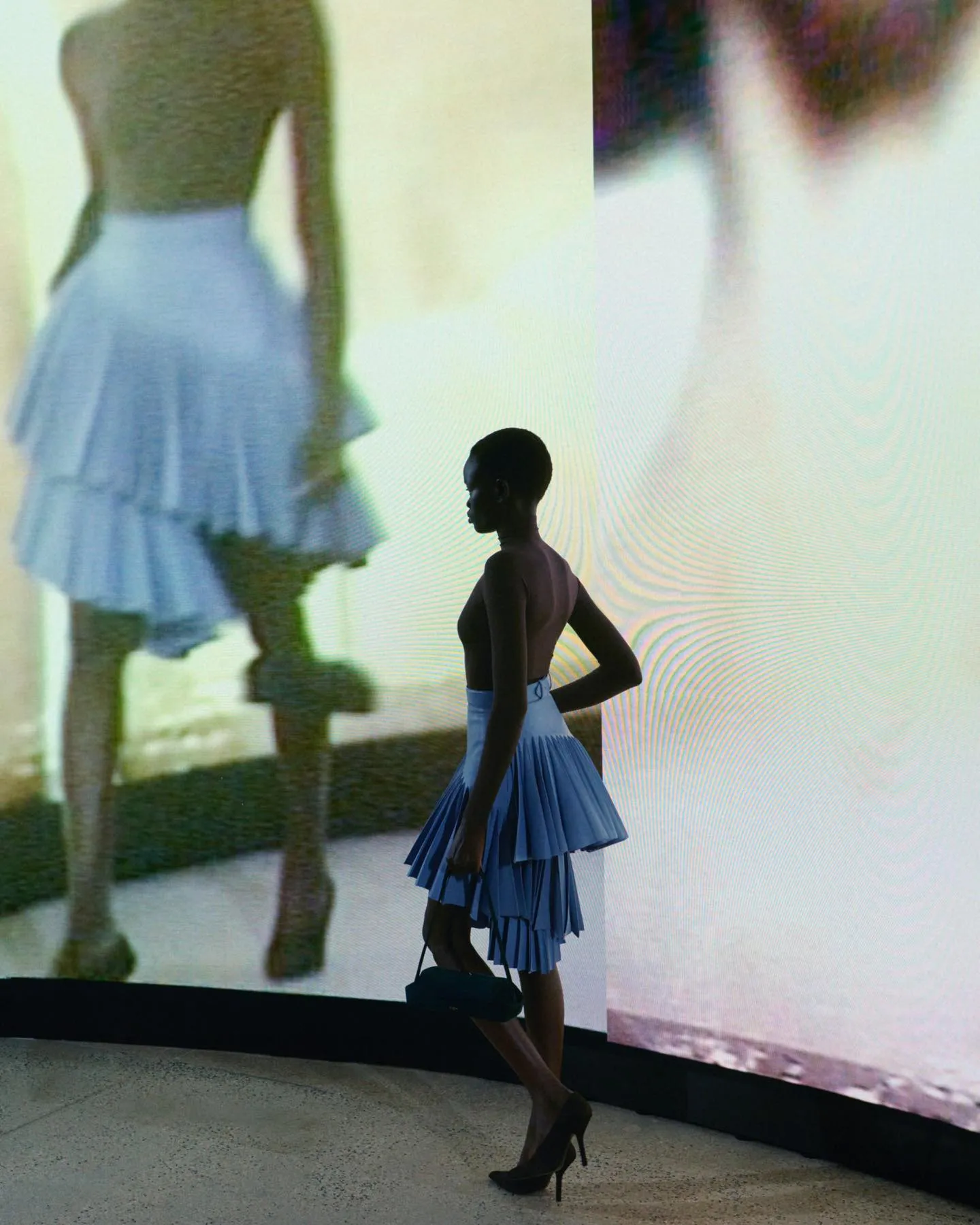 Alaïa Winter Spring 2027 collection detail showcasing refined tailoring and luxurious fabric construction