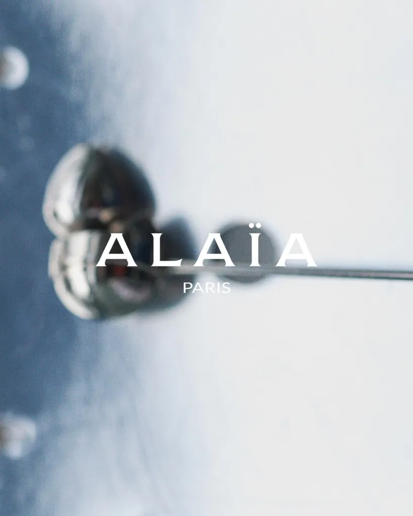 Model wearing Alaïa elegant evening piece from Winter Spring 2027 collection