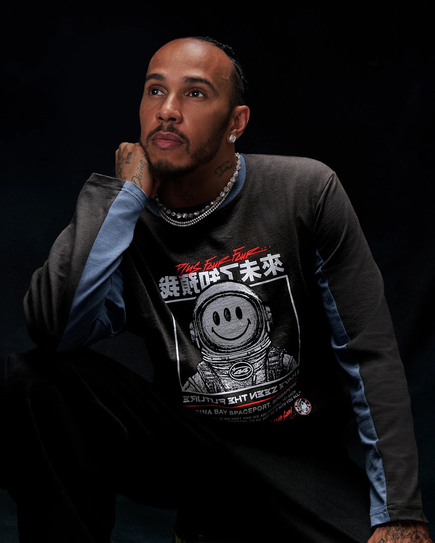 Lewis Hamilton at Marina Bay Sands Singapore exclusive launch event