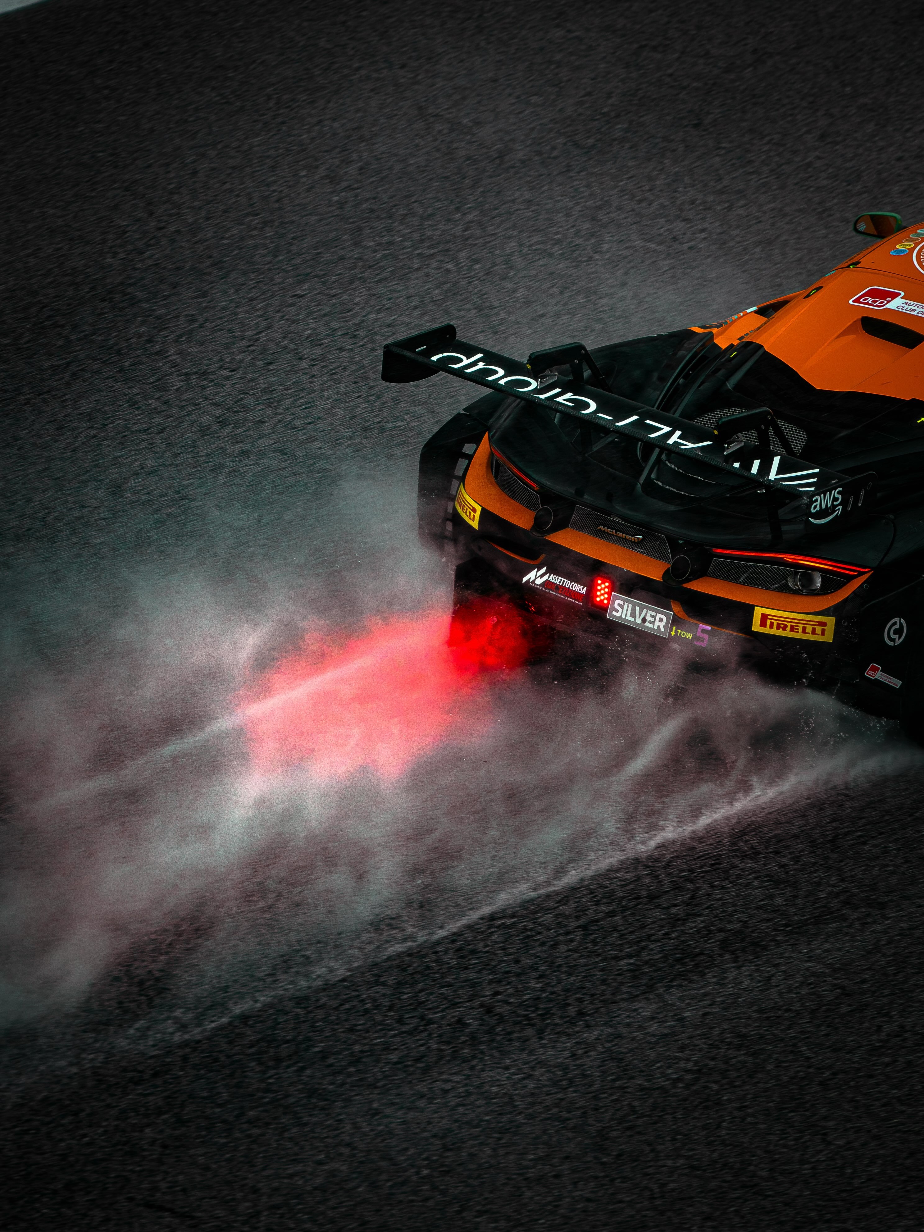 McLaren Trophy Europe race car competing at Barcelona circuit