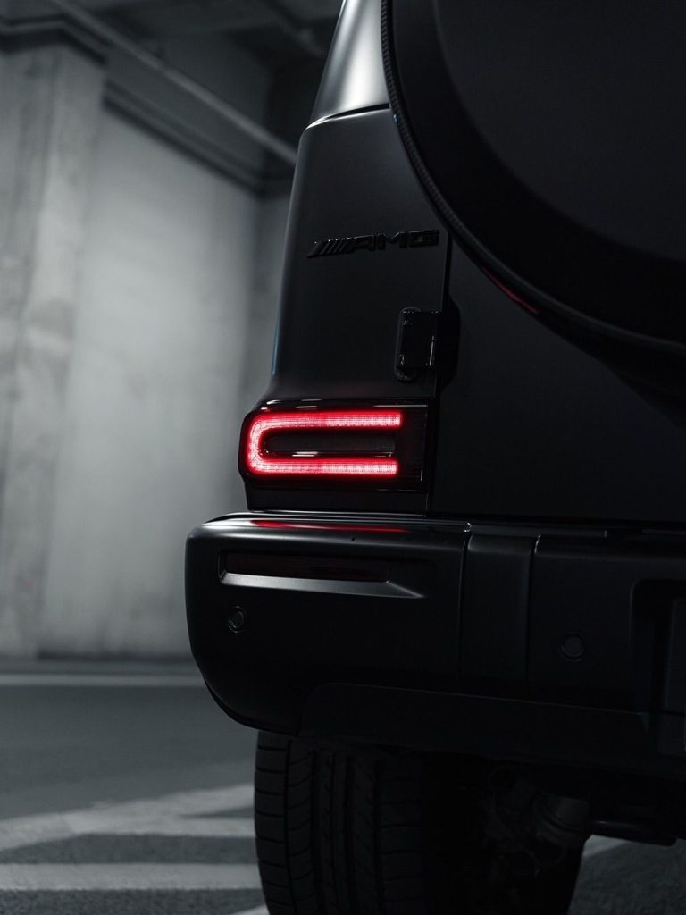 Detailed view of Mercedes-AMG G 63 showcasing premium craftsmanship and sculptural bodywork