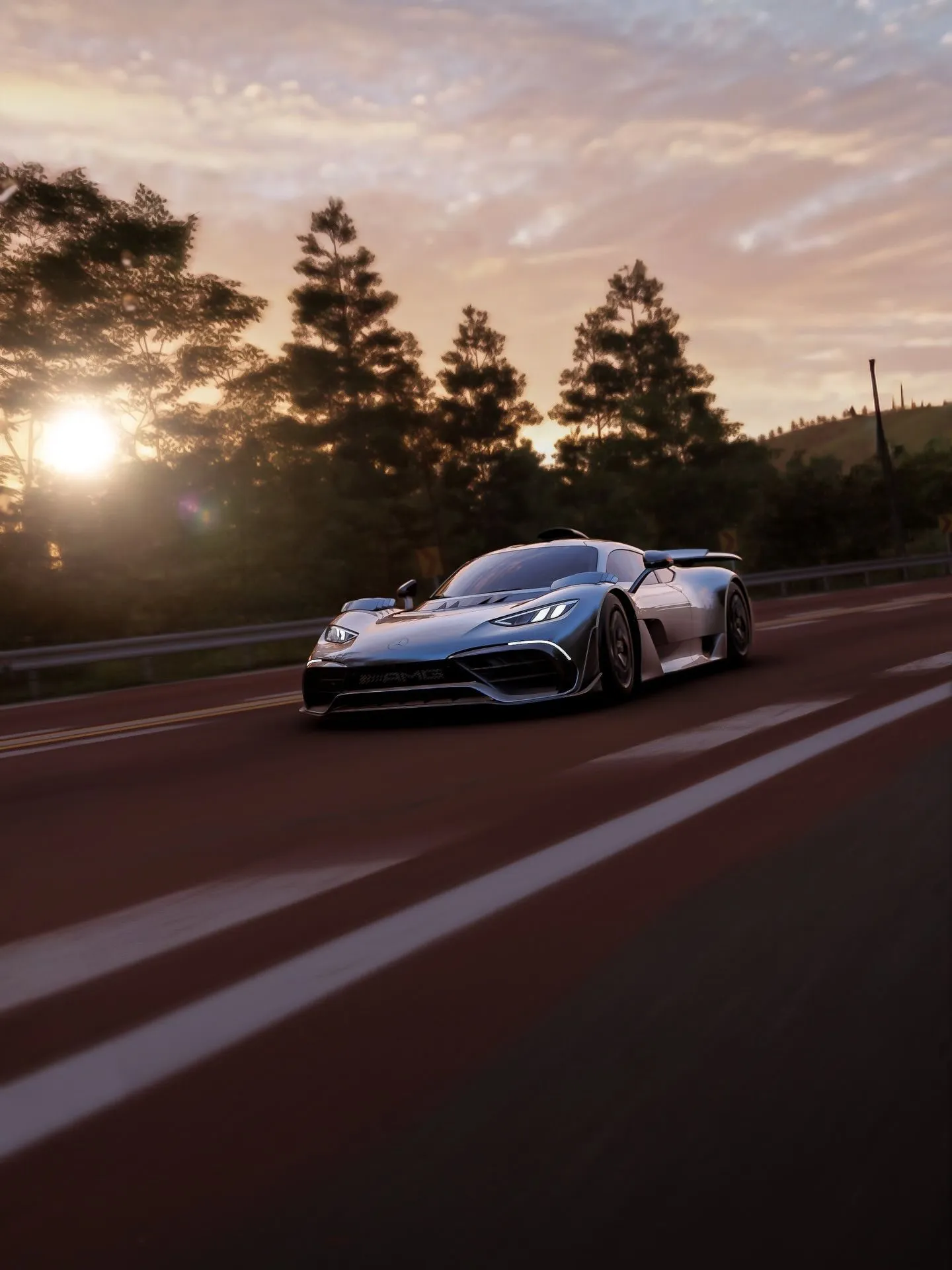 Rear view of the Mercedes-AMG ONE highlighting its distinctive aerodynamic design elements and technological innovation