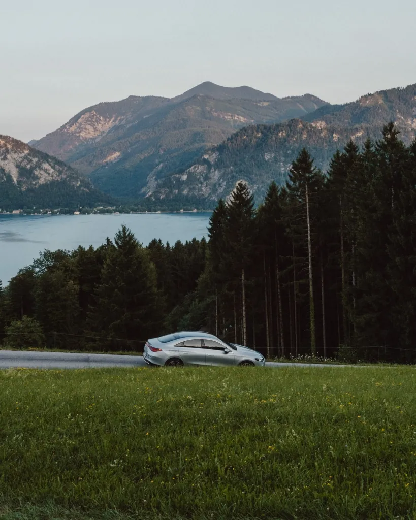 Elegant side profile emphasising the refined proportions of the CLA
