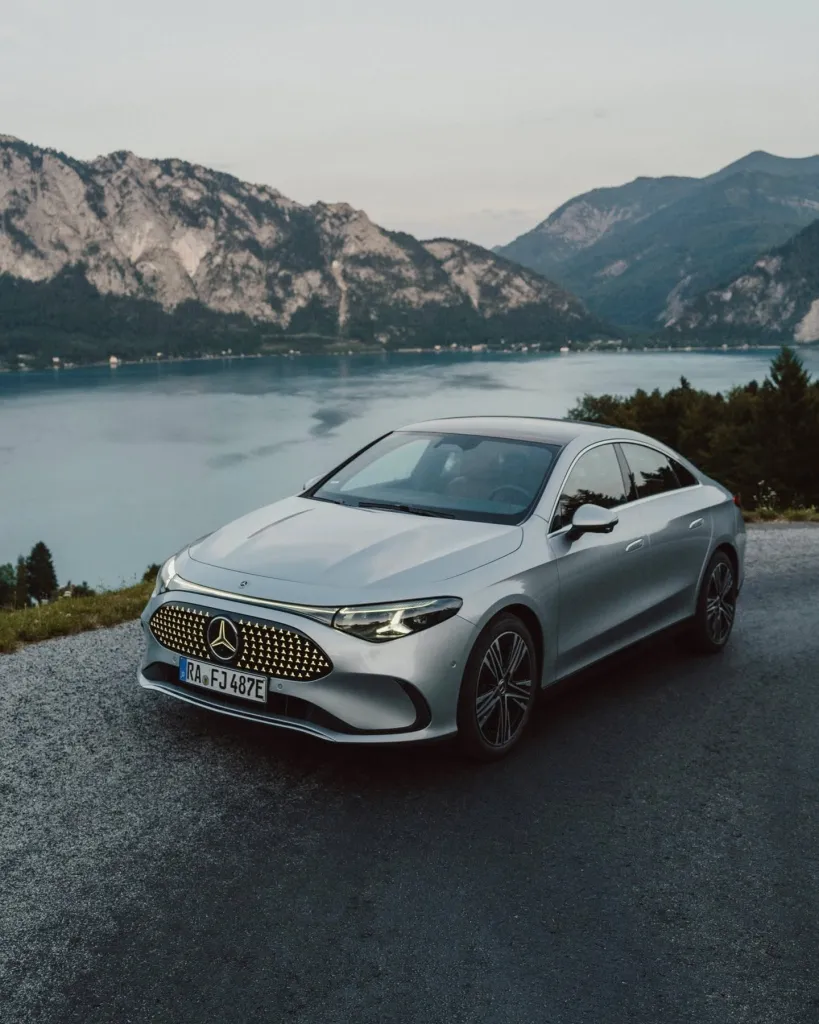 Dynamic driving shot capturing the CLA's responsive performance