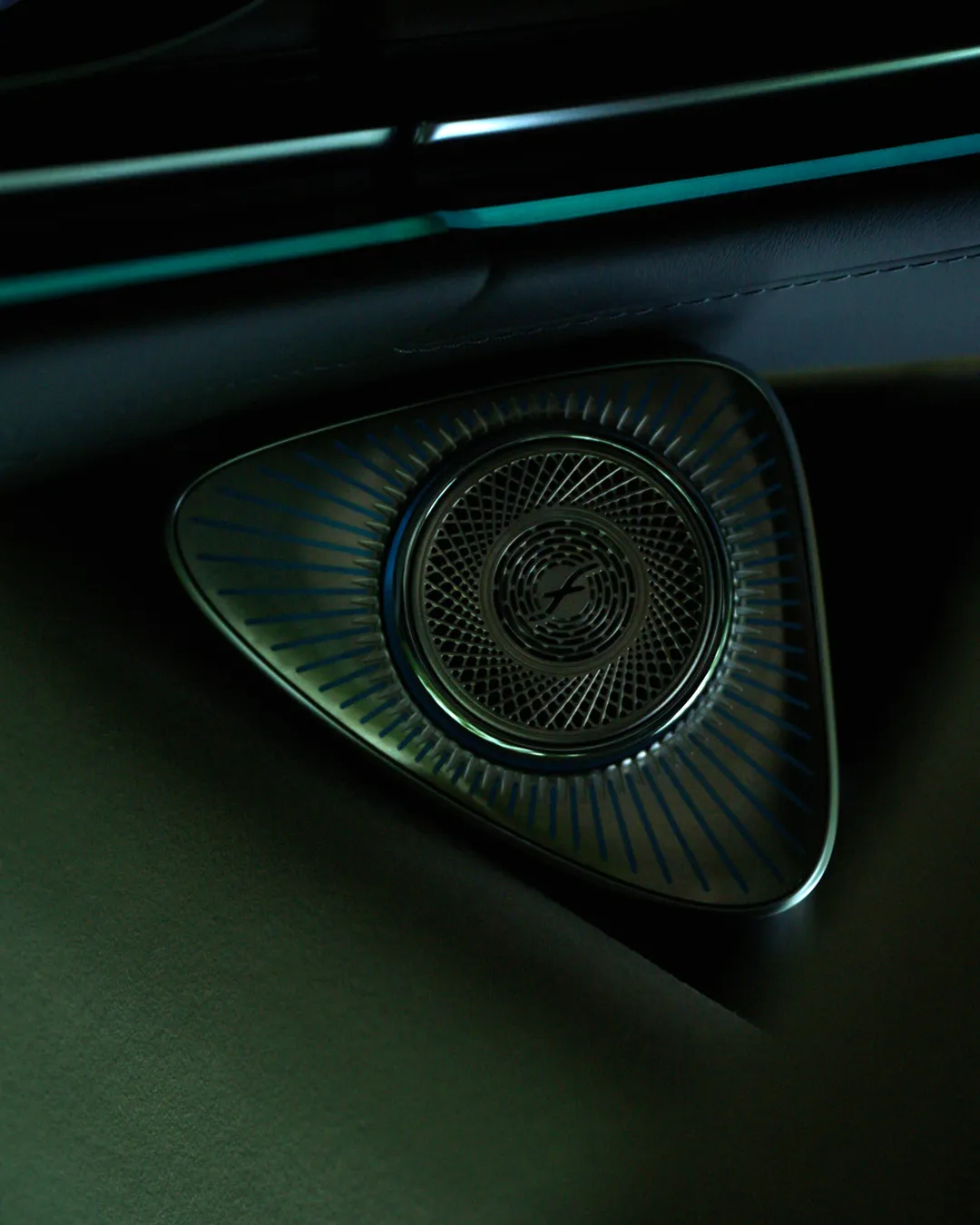 Front view of the new S-Class displaying its commanding presence and design sophistication