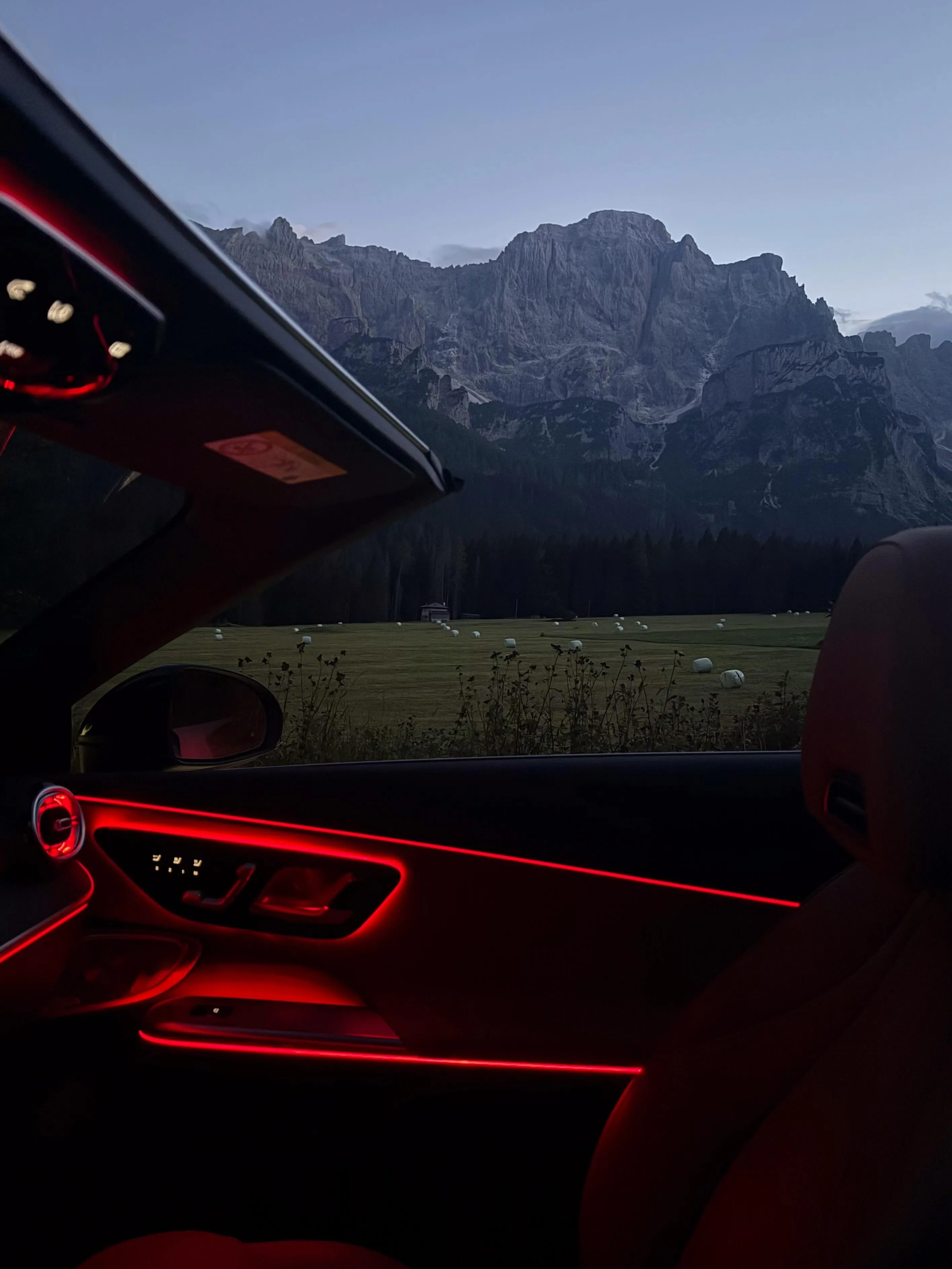Close-up detail of the CLE Cabriolet's sophisticated design elements with natural lighting