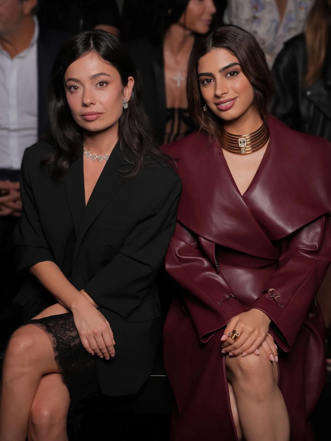 Fashion moment featuring complete Messika High Jewelry styling with sophisticated luxury aesthetic