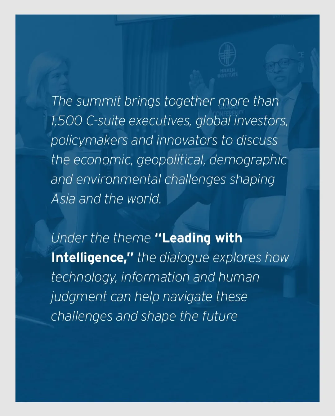 Asia's business and investment community gathered for strategic dialogue and networking