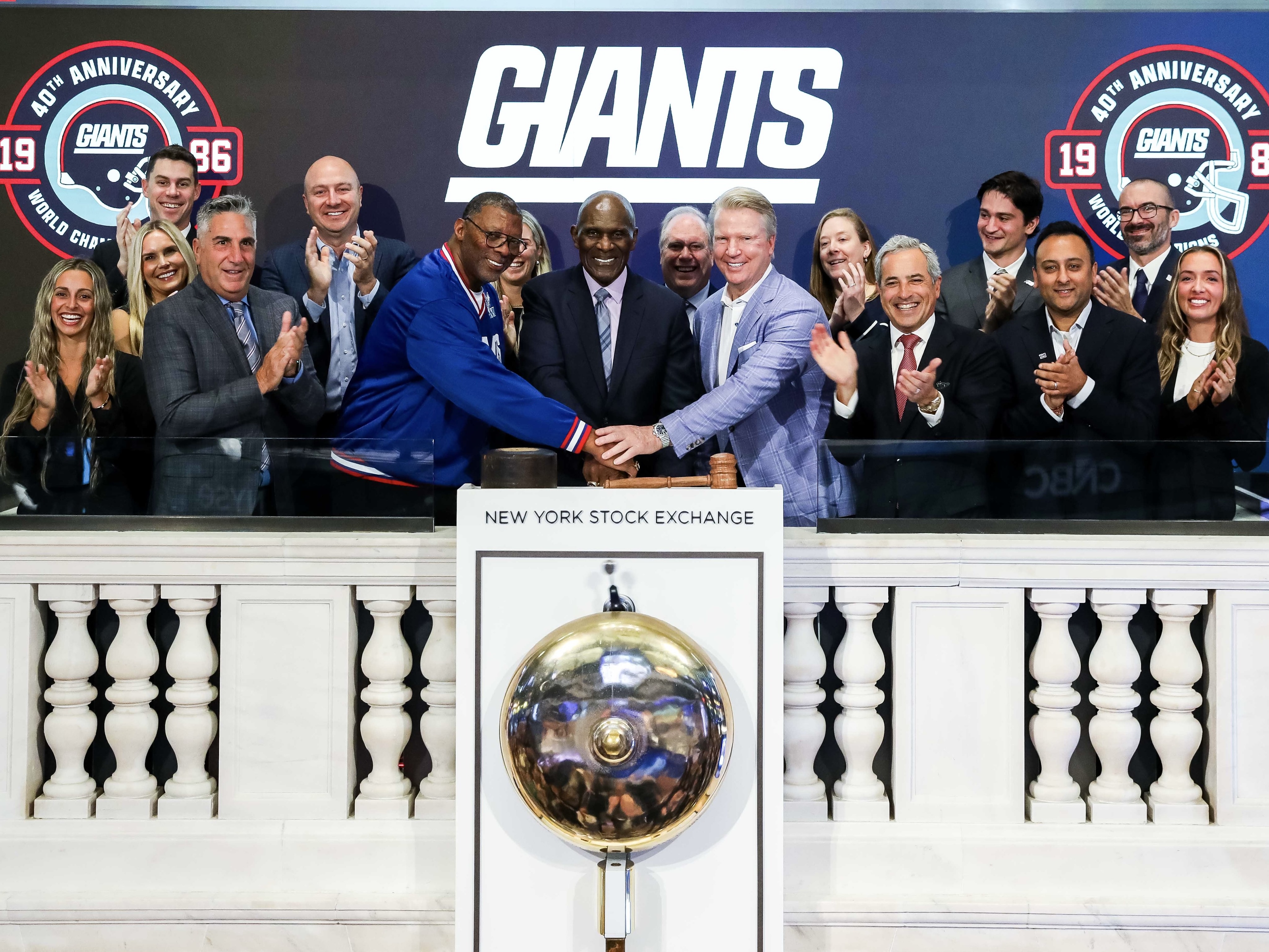 New York Giants championship celebration from the historic 1986 Super Bowl victory