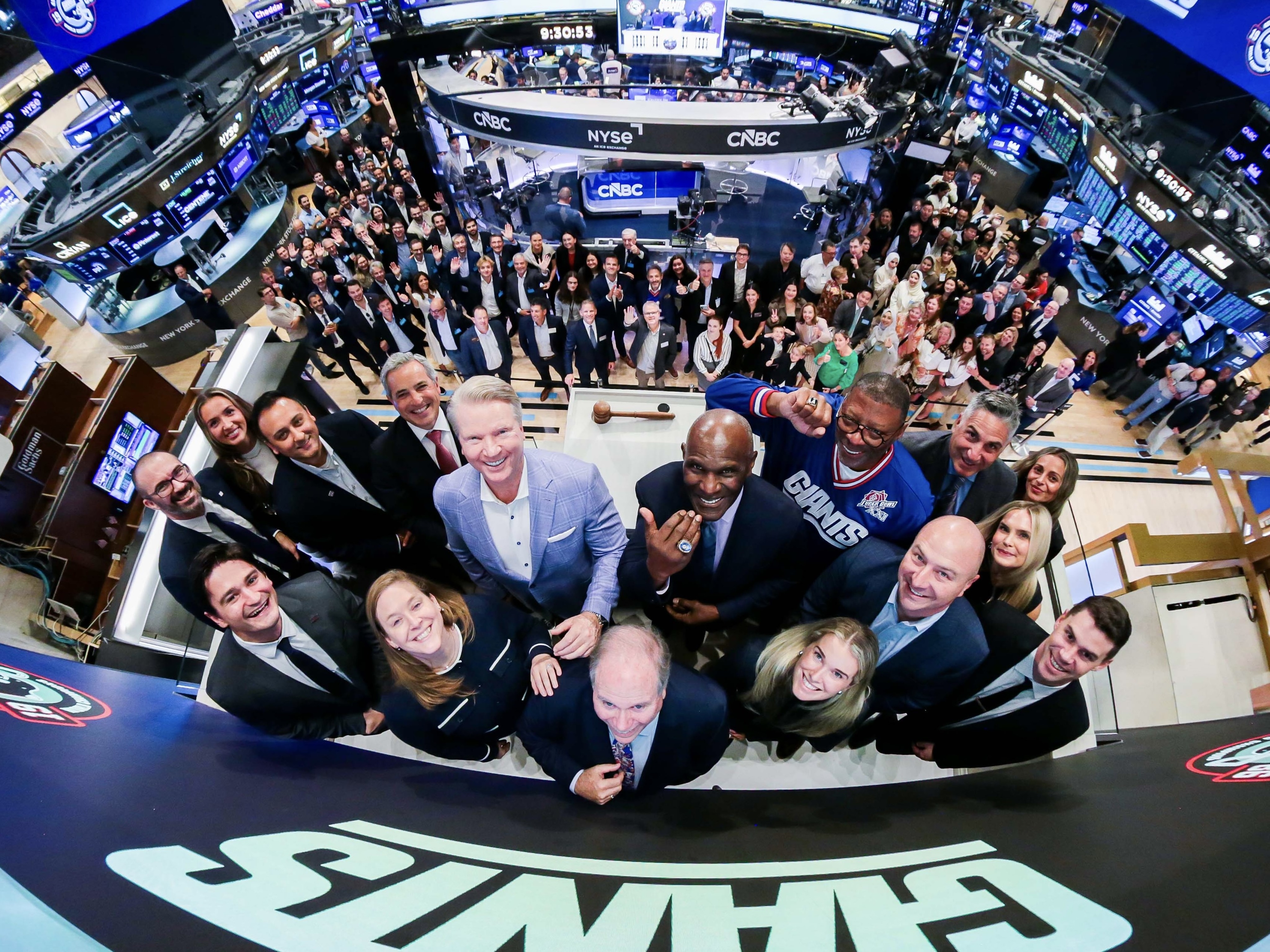 The New York Stock Exchange commemoration of the Giants' sporting legacy