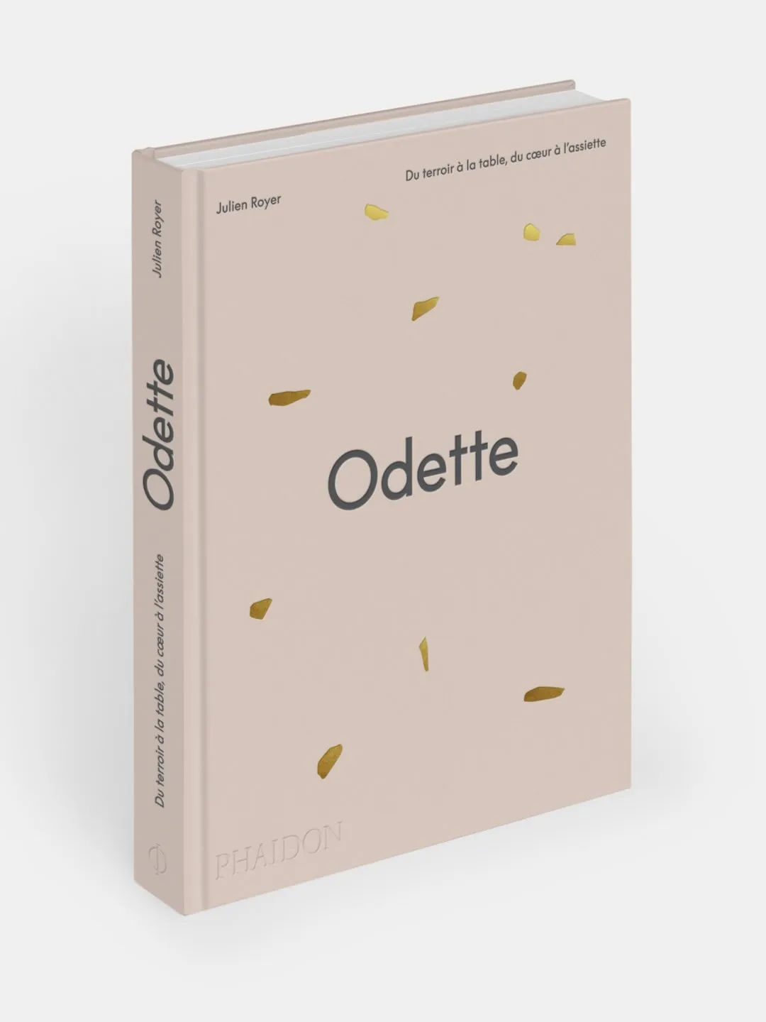 French edition of Odette cookbook cover featuring traditional terroir-to-table philosophy