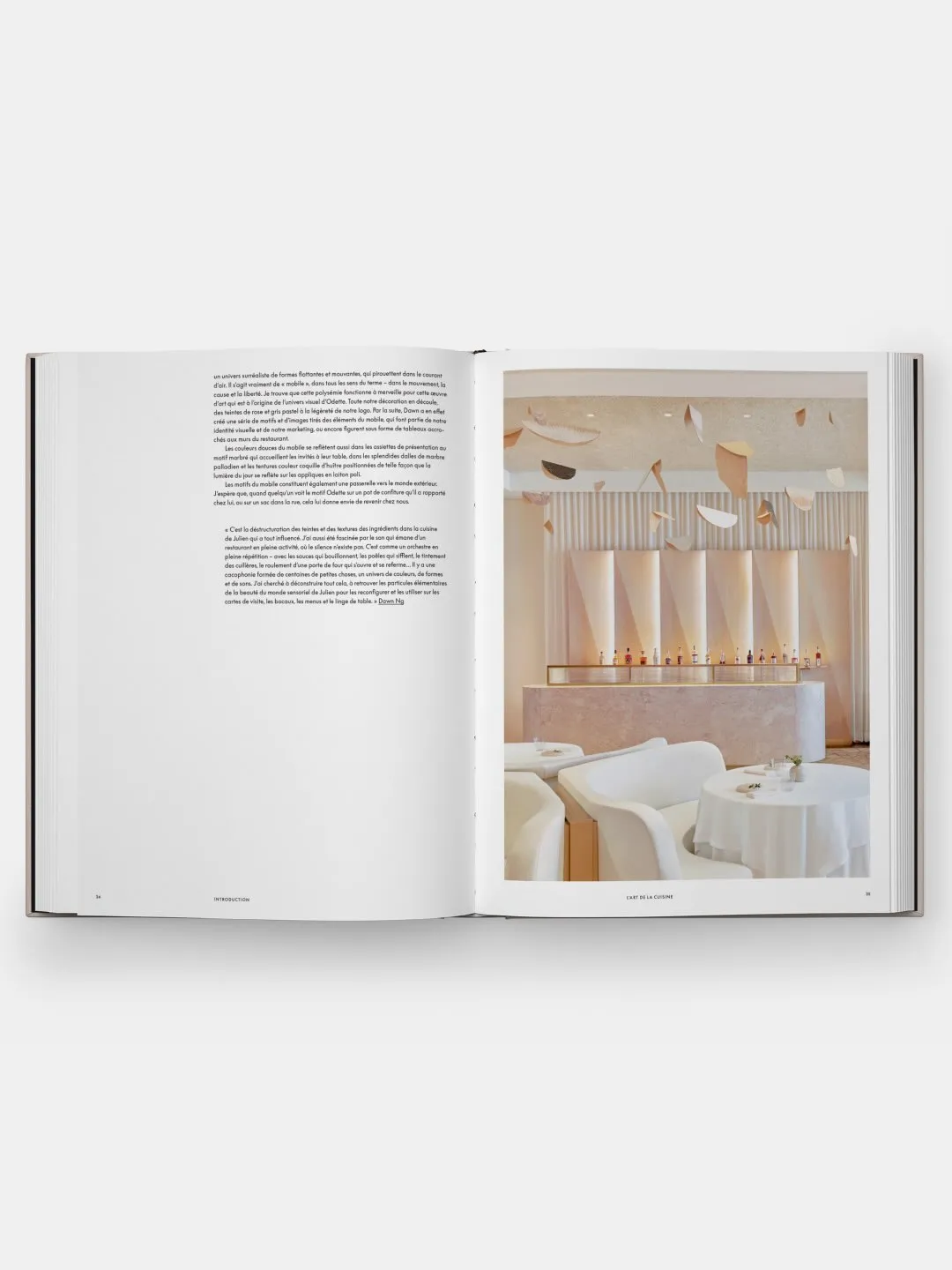 Chef Julien portrait accompanying the French edition of Odette cookbook
