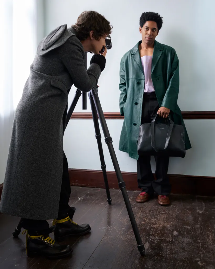 Chen Haoyu captured in moment of repose during campaign production