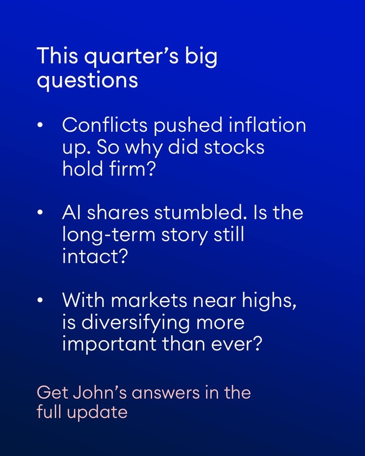 Quarterly investment analysis and diversification strategy visualization