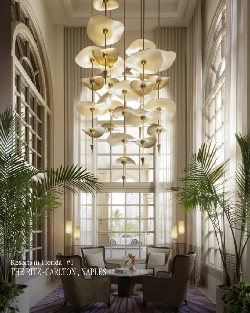 The Ritz-Carlton Orlando's elegant resort architecture and landscaping