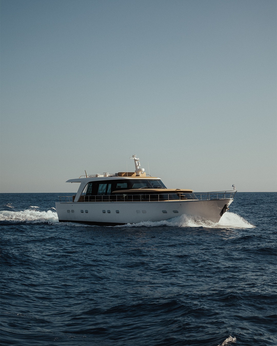 Sanlorenzo superyacht in Genoa, showcasing Italian design elegance and maritime craftsmanship