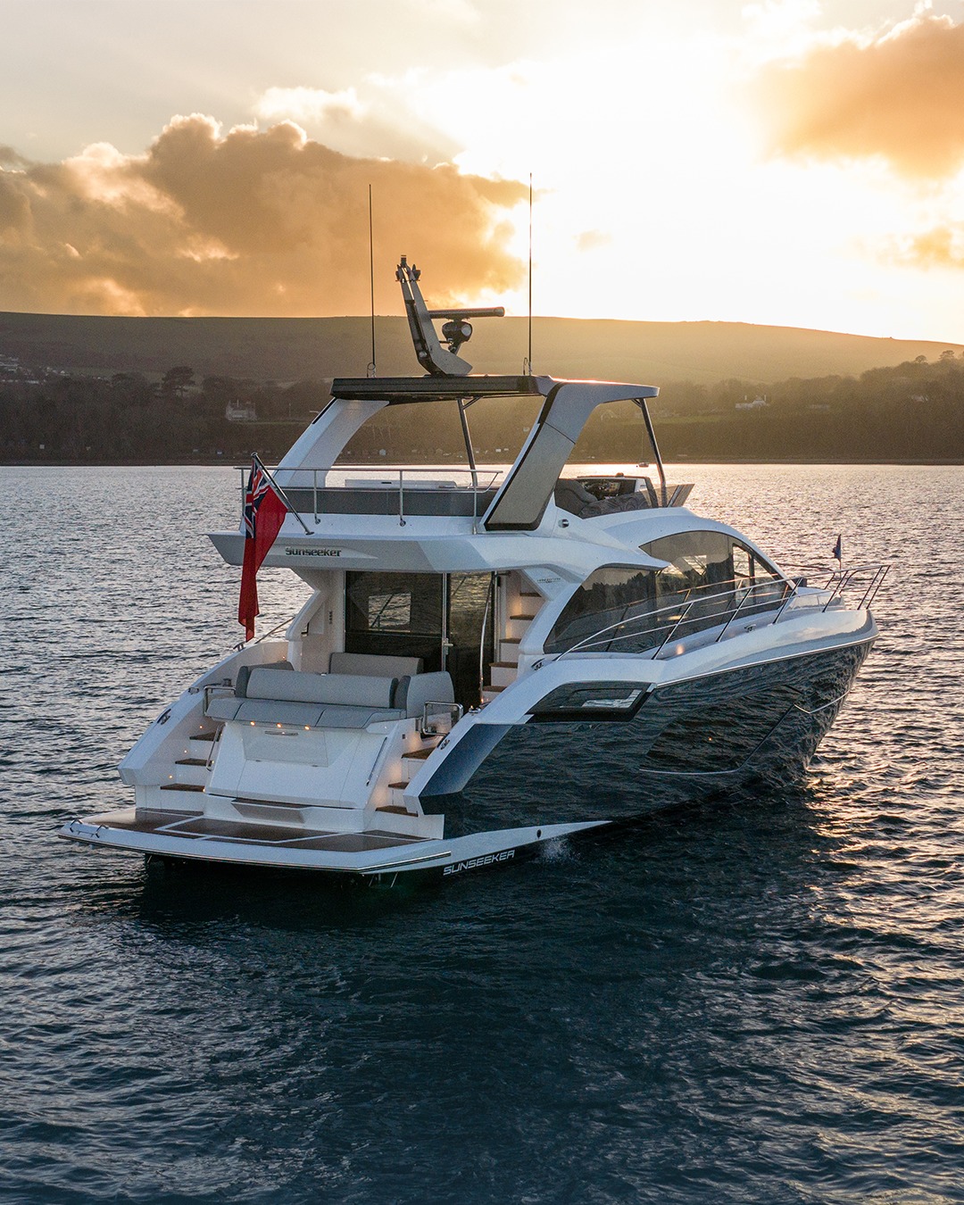 Sunseeker Manhattan 68 and Predator 55 yachts on the waterfront display