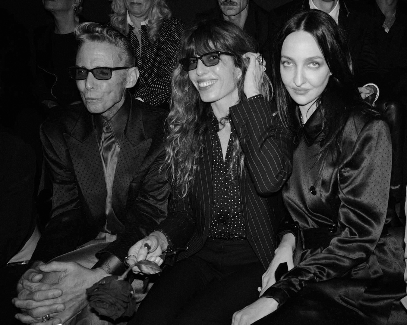 Guest showcasing refined style at the Tom Ford collection presentation