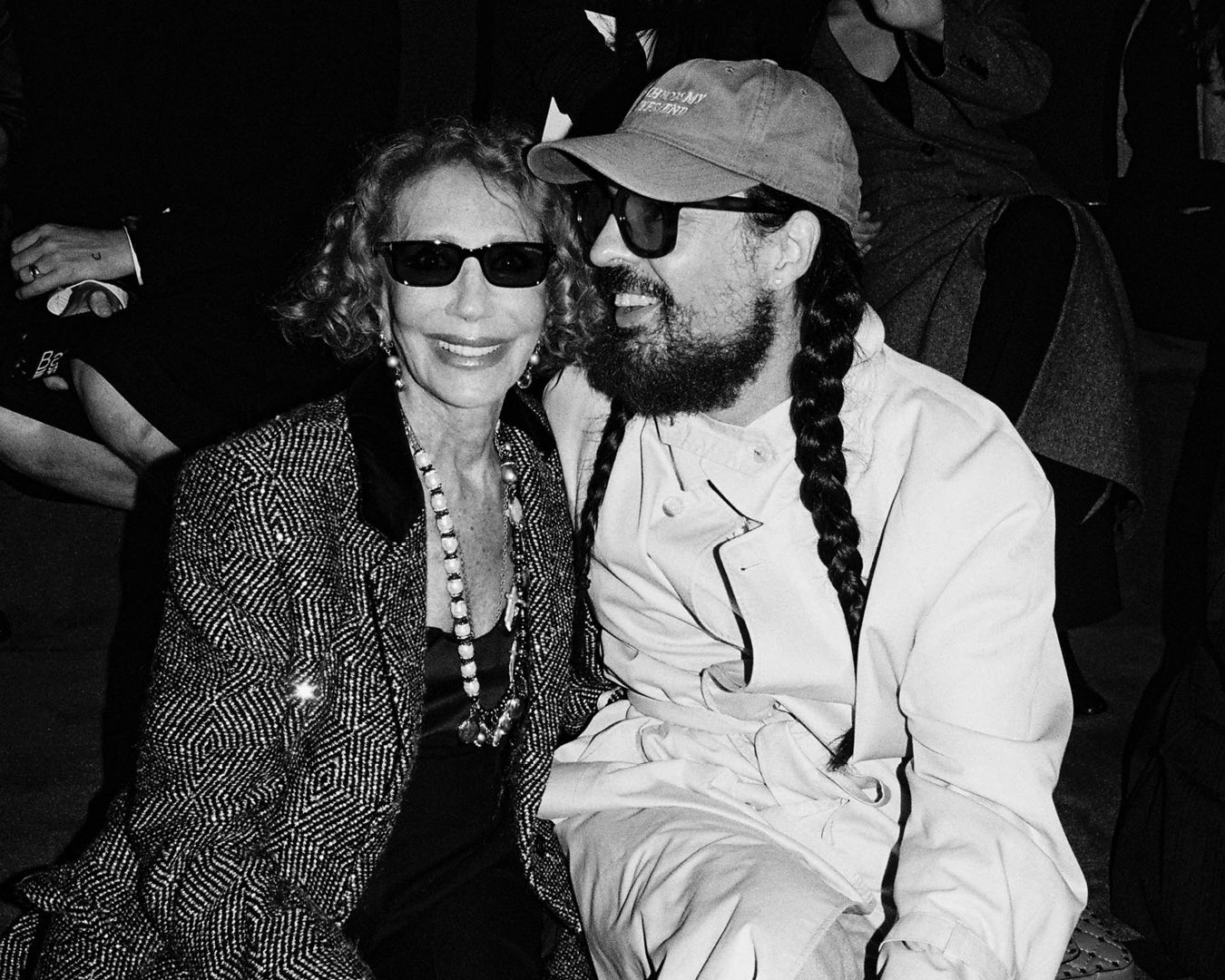 Friend and guest displaying luxurious dressing at Tom Ford Spring Summer 2027